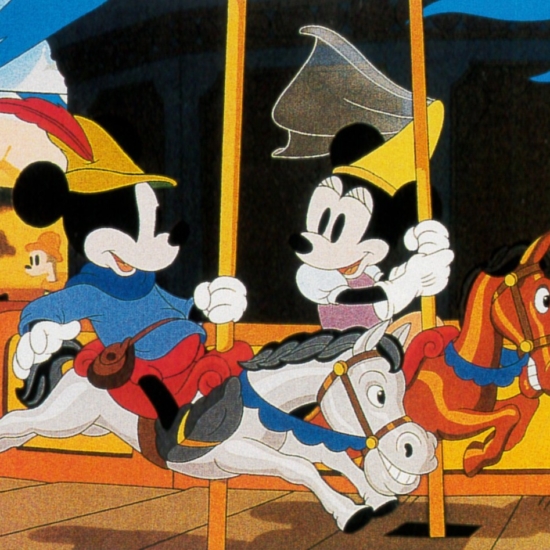 ディズニーアニメーションの絵画作品　タイトルは、カルーセル・スウィート・ハート